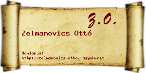 Zelmanovics Ottó névjegykártya